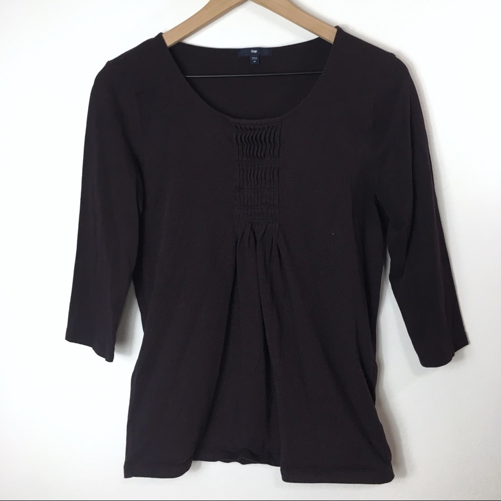 Gap Cotton Pullover Purple Shirt, M